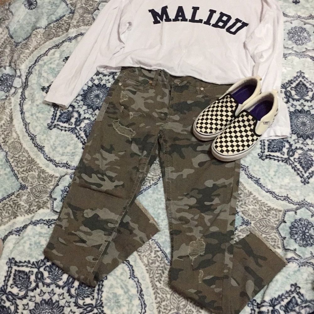 New camo jeans